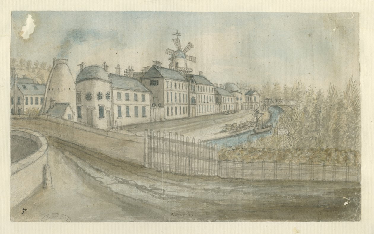 Etruria - Tehdas: vesivärimaalaus, nd [1762-1802] tekijältä Stebbing Shaw
