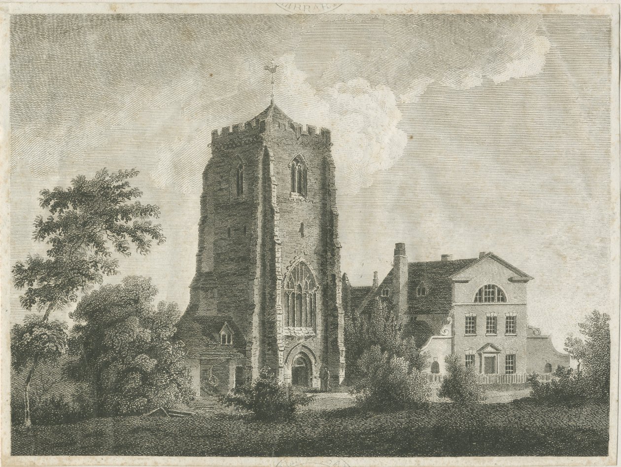 Ranton Abbey [Priory]: kaiverrus ja [1700-luvun loppu] (painettu) tekijältä Stebbing Shaw