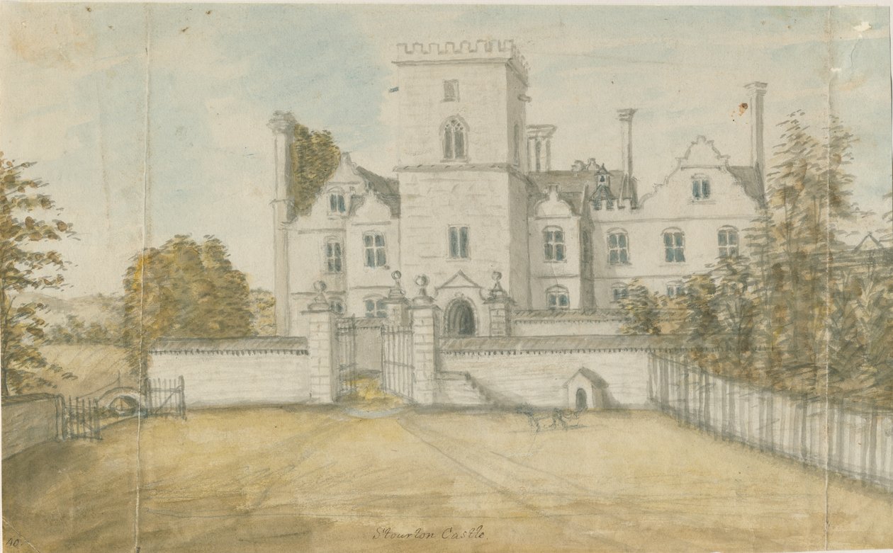 Stourton Castle: kaiverrus, nd [1762-1798] tekijältä Stebbing Shaw