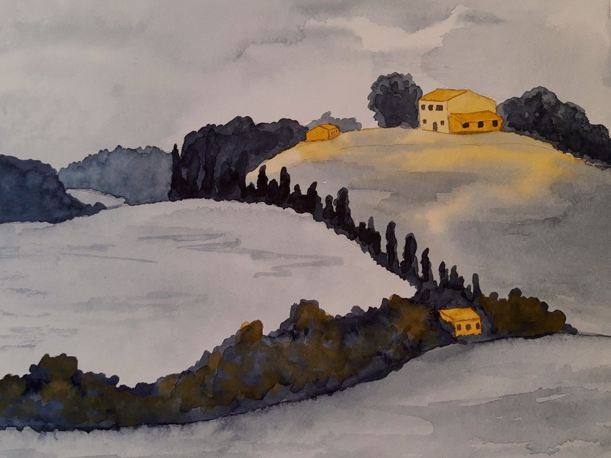 Toscana kahdessa värissä tekijältä Steegs Art Karin