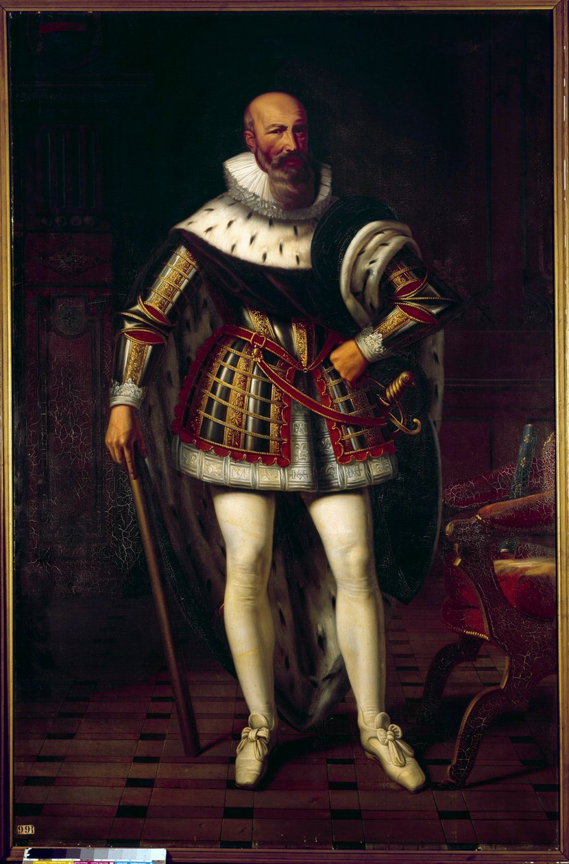 Maximilian de Bethunen, markiisi de Rosnyn, Sullyn herttuan (1559-1641) täyspitkä muotokuva Sebastien Louis Norblin de la Gourdainen (1796-1884) maalaus tekijältä Stefan Juliusz Norblin de la Gourdaine