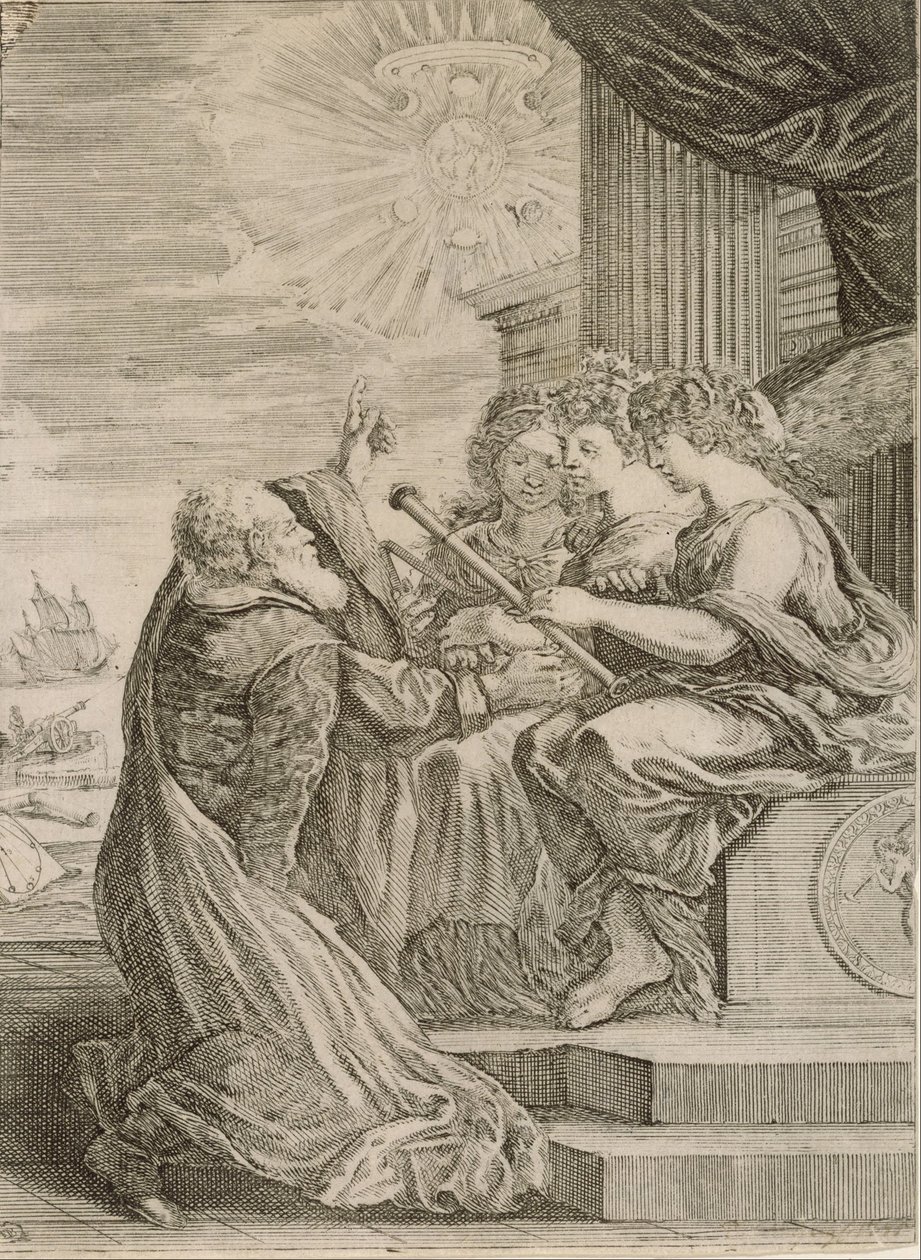 Esikuva Galileo Galilein teoksille tekijältä Stefano della Bella