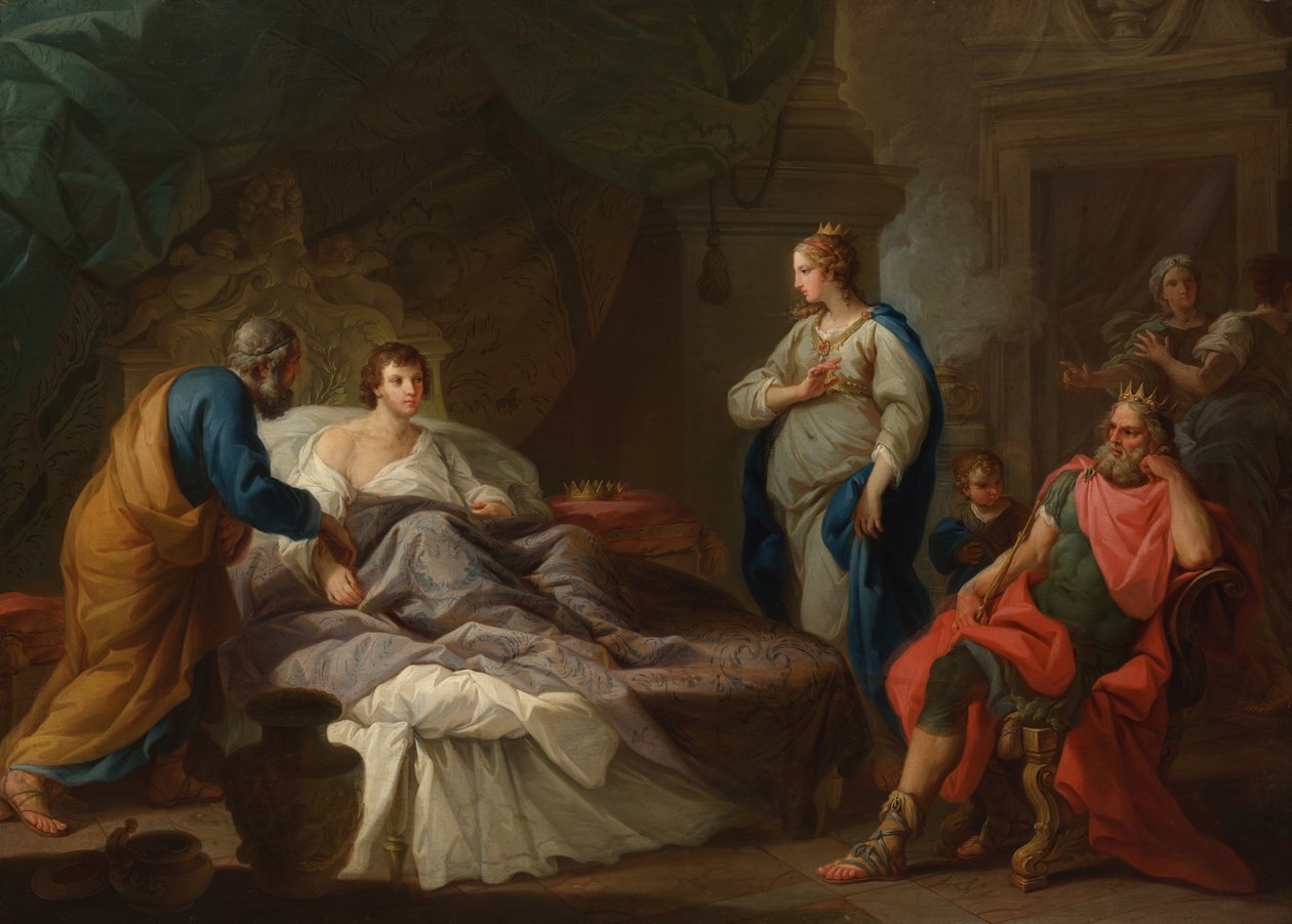 Antiokhos kaipaa Stratonikea, n. 1740. tekijältä Stefano Pozzi