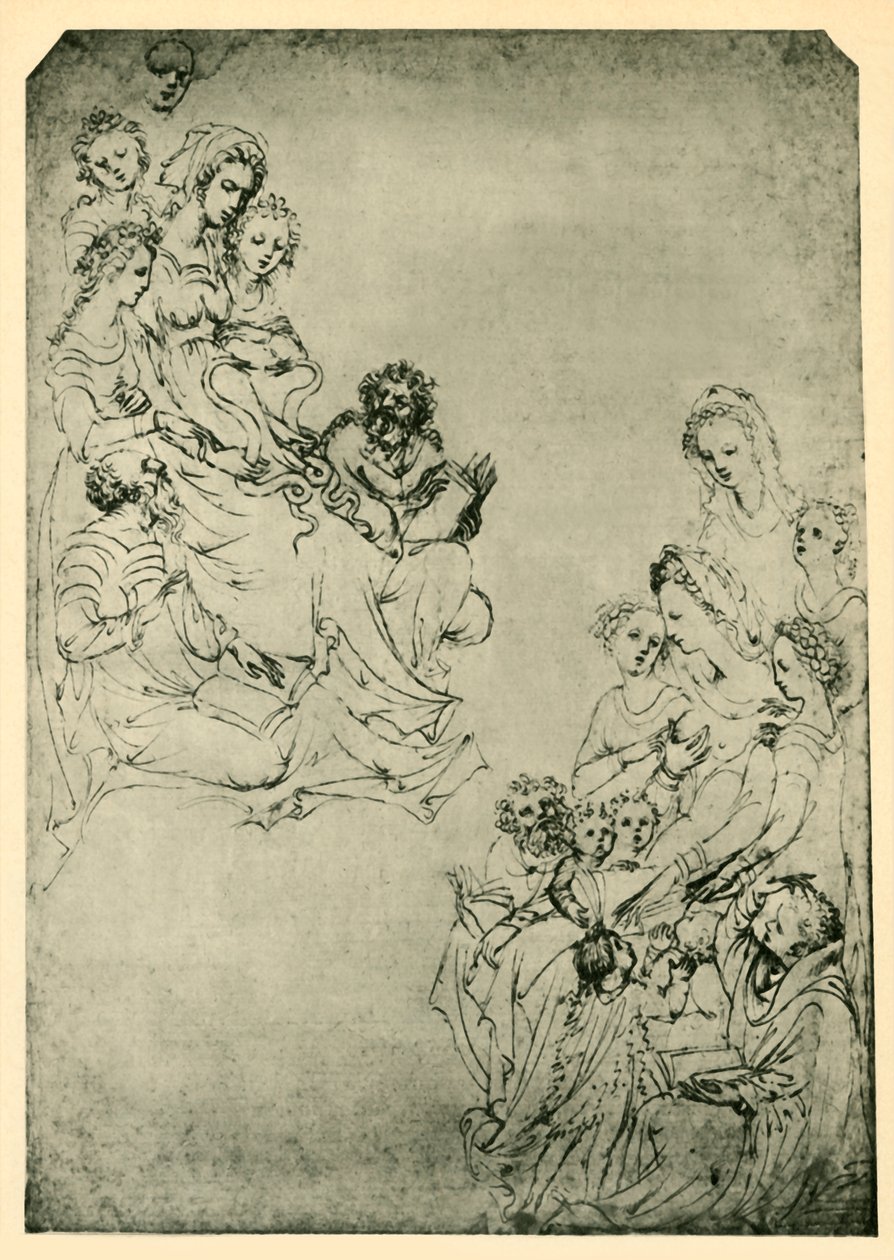 "Alegoria of the Liberal Arts: Logic and Grammar", 1400-luvun alku, 1943. tekijältä Stefano da Verona
