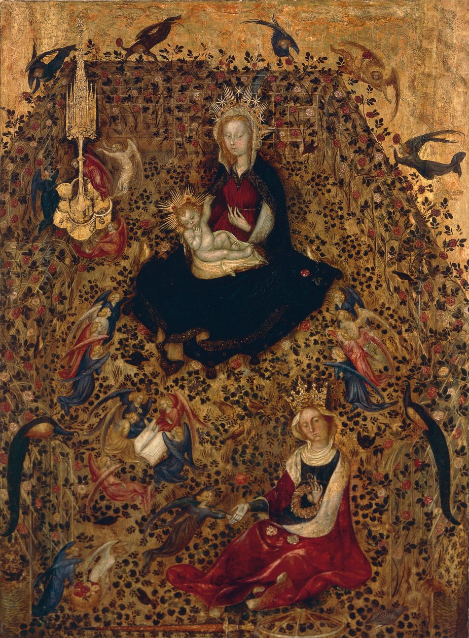 Ruusutarhan Madonna, noin 1425, kirjoittanut Stefano da Verona (1374-1438) tekijältä Stefano da Verona