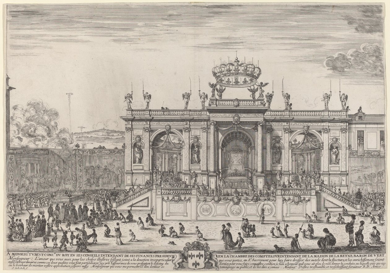 Corpus Christi -päivän alttari, luultavasti 1648. tekijältä Stefano della Bella