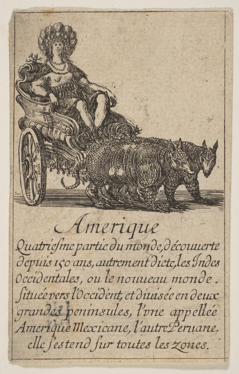 Amerikka, Game of Geography -pelistä Game of Geography, 1644. tekijältä Stefano della Bella