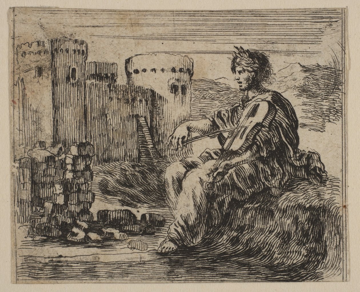 Amphion, Game of Mythology Jeu de la Mythologie, 1644. tekijältä Stefano della Bella