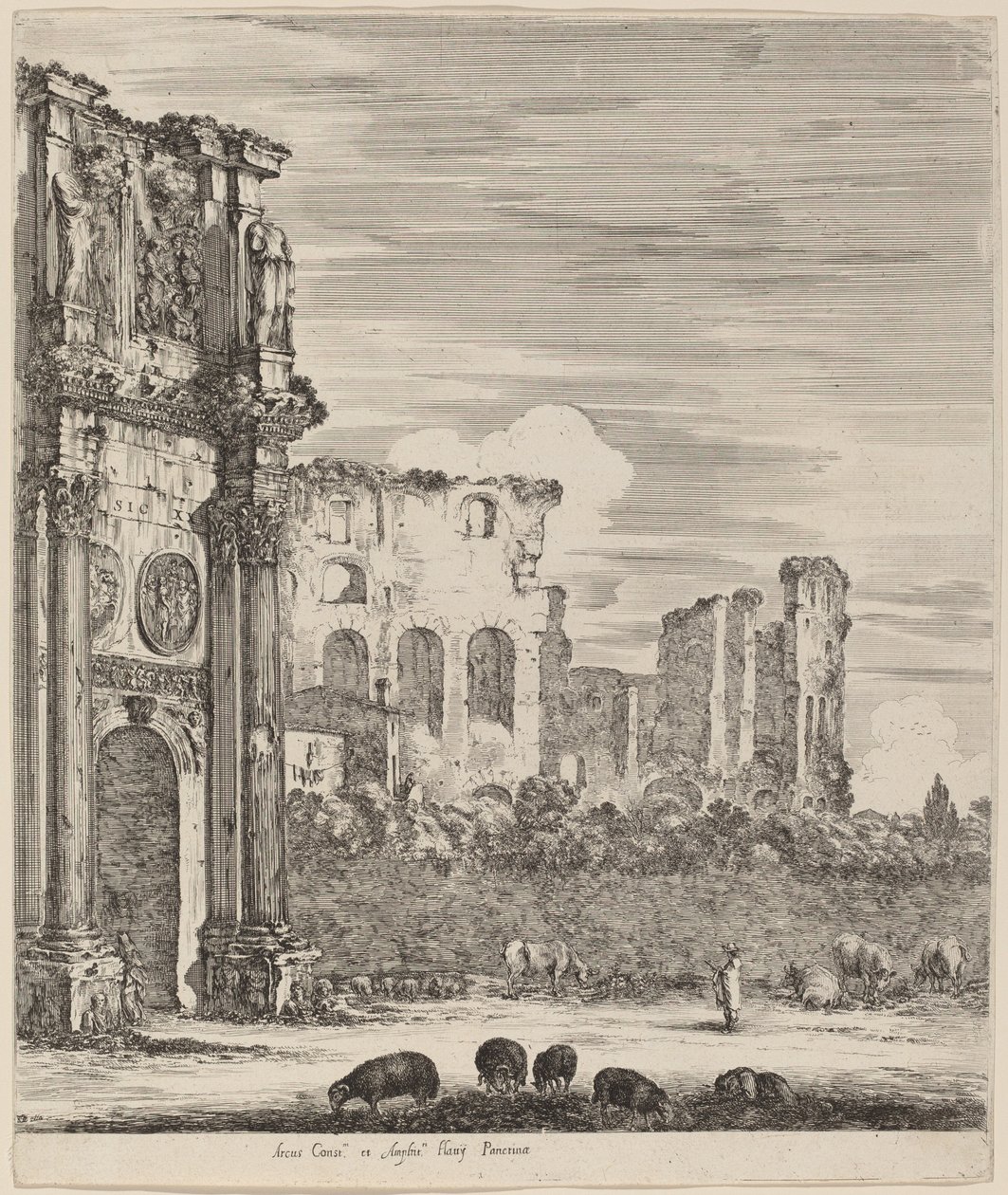 Konstantinuksen kaari, 1656. tekijältä Stefano della Bella