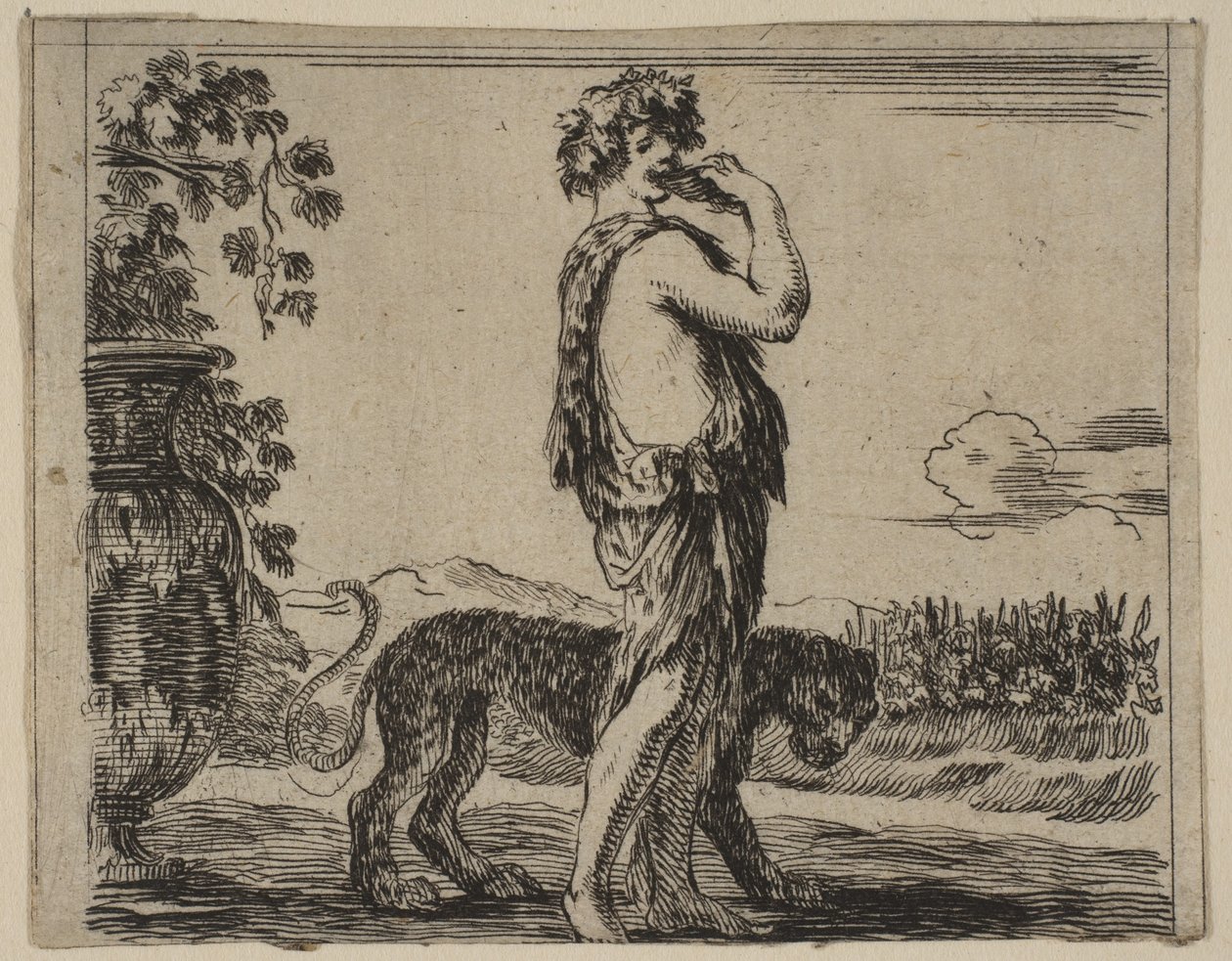Bacchus, Game of Mythology Jeu de la Mythologie, 1644. tekijältä Stefano della Bella