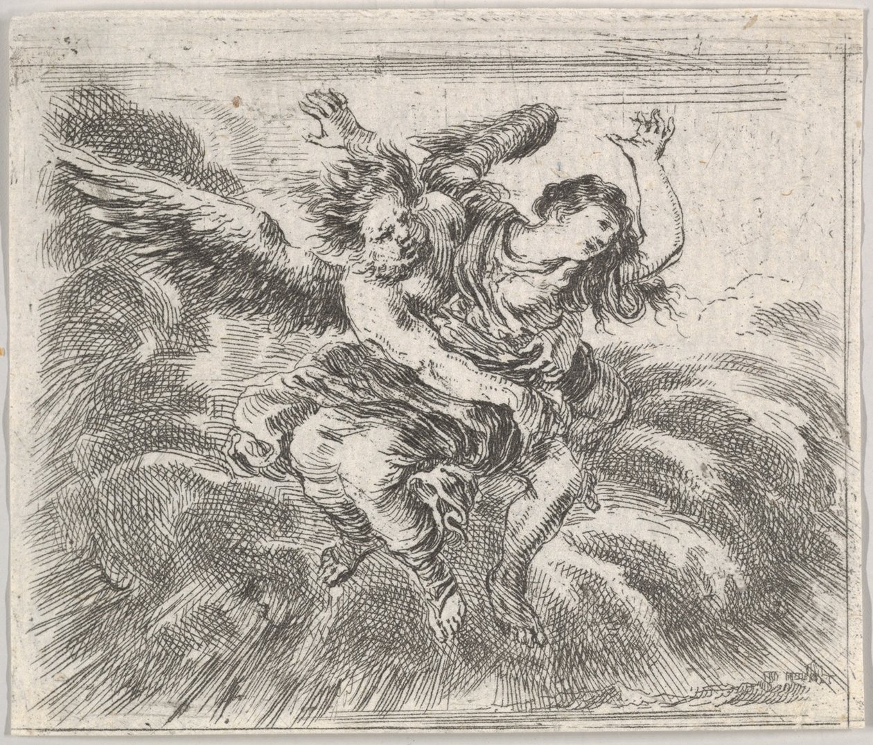 Boreas ja Orithyia, Game of Mythology Jeu de la Mythologie, 1644. tekijältä Stefano della Bella