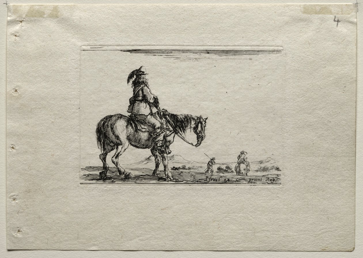 Caprices: Mounted Cavalier. tekijältä Stefano della Bella