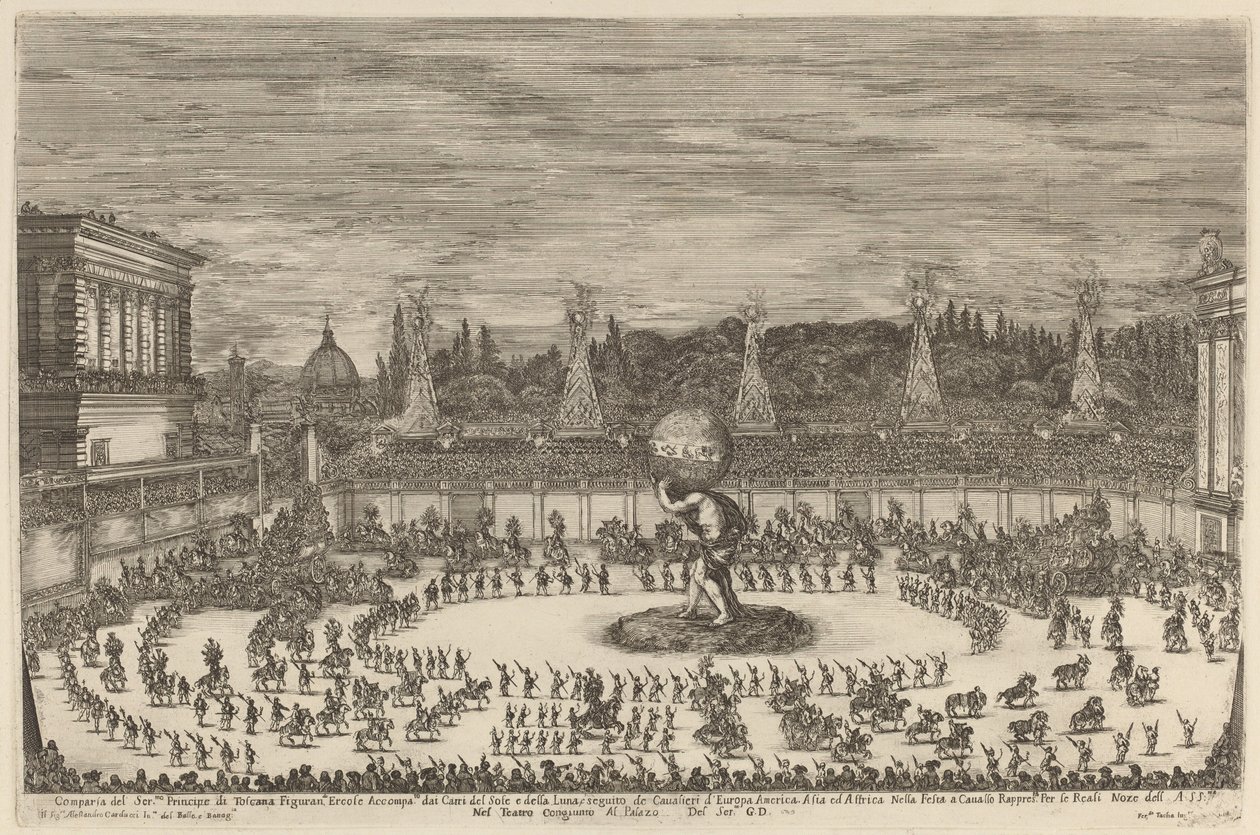 Toscanan prinssin sisäänkäynti, 1661. tekijältä Stefano della Bella