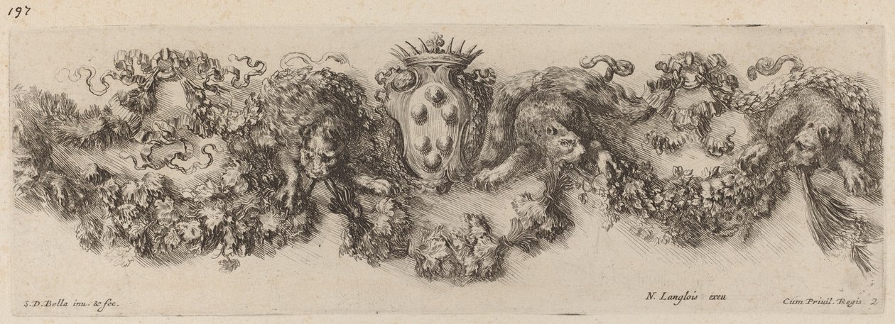 Juhla Medicin vaakunalla, luultavasti 1648. tekijältä Stefano della Bella