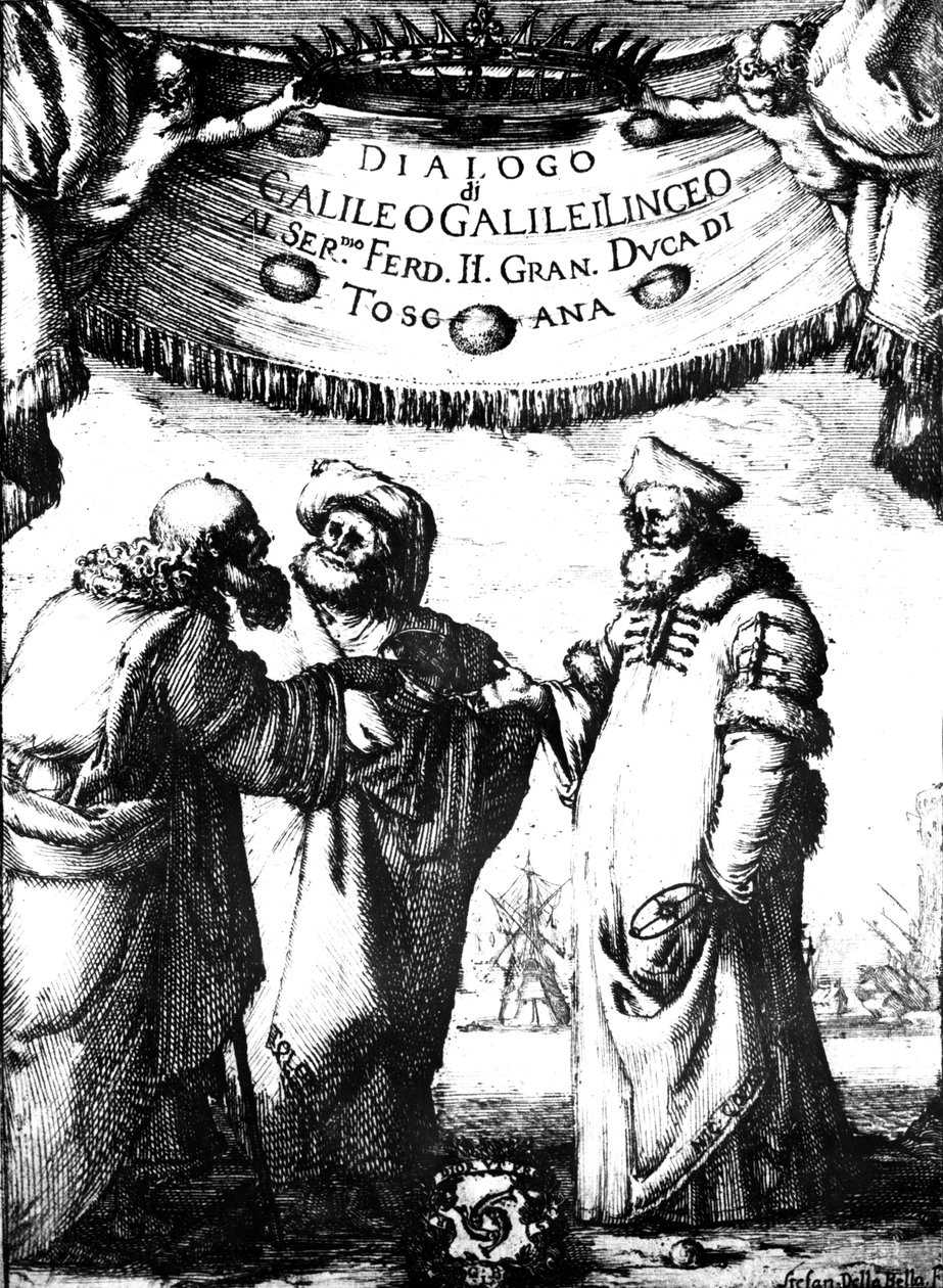 Galileos Dialogue of the Maximum Systems -elokuva, 1632 tekijältä Stefano della Bella