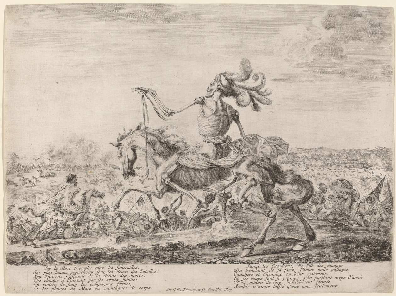 Kuolema taistelukentällä, 1648. tekijältä Stefano della Bella