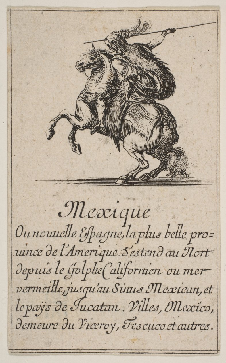 Meksiko, Game of Geography -pelistä Game of Geography, 1644. tekijältä Stefano della Bella