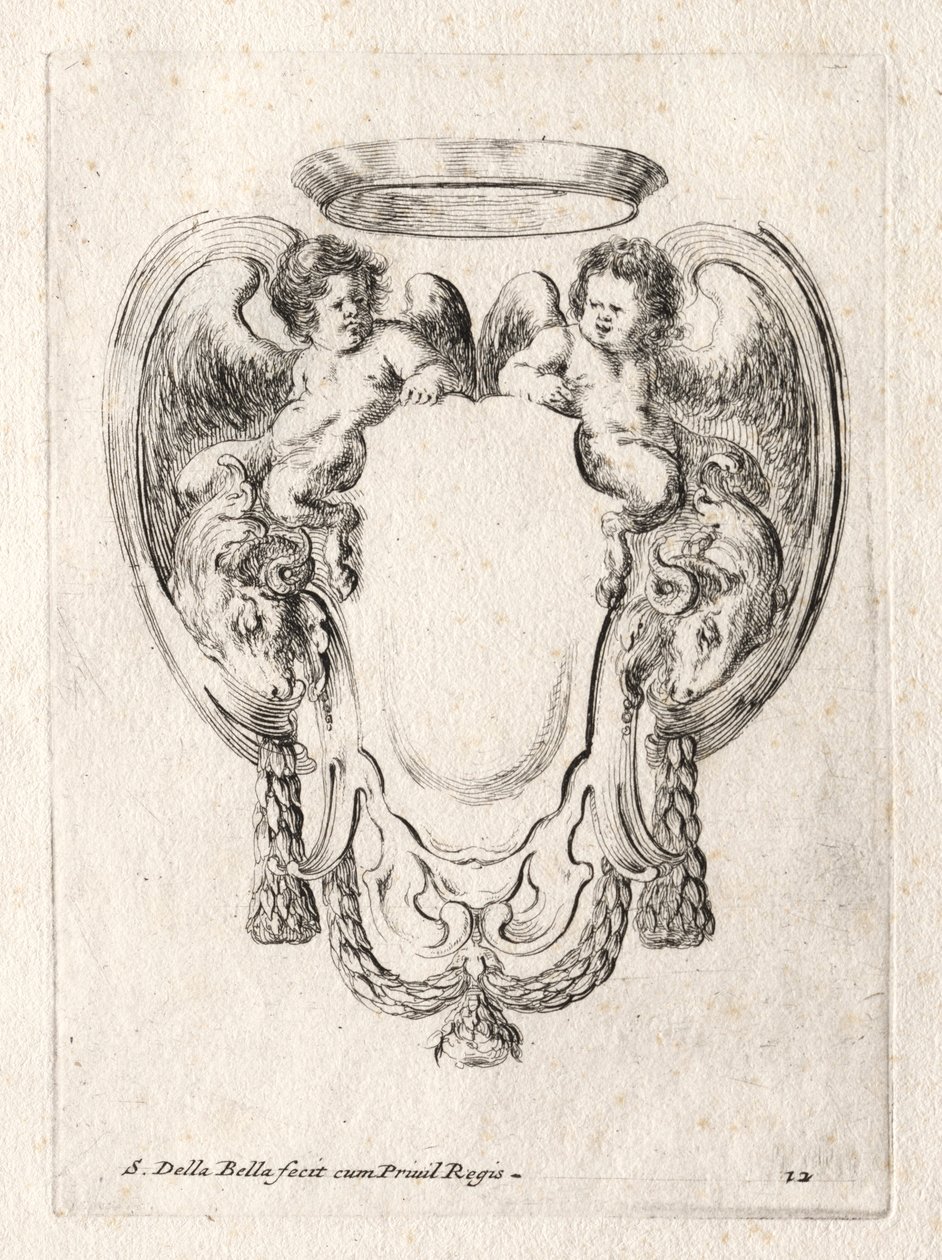 Uusi malli Cartouchelle, 1647. tekijältä Stefano della Bella