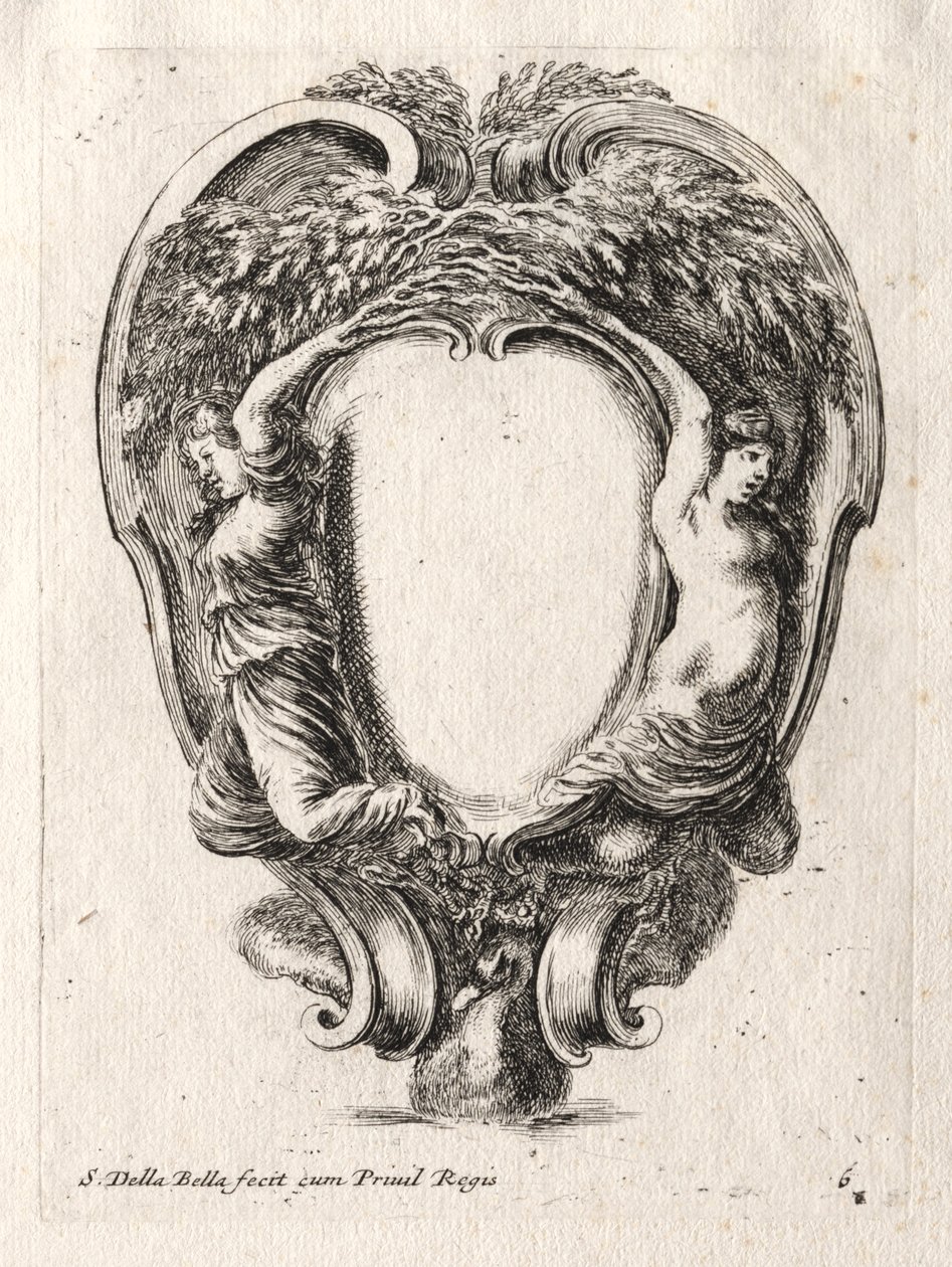 Uusi malli Cartouchelle, 1647. tekijältä Stefano della Bella