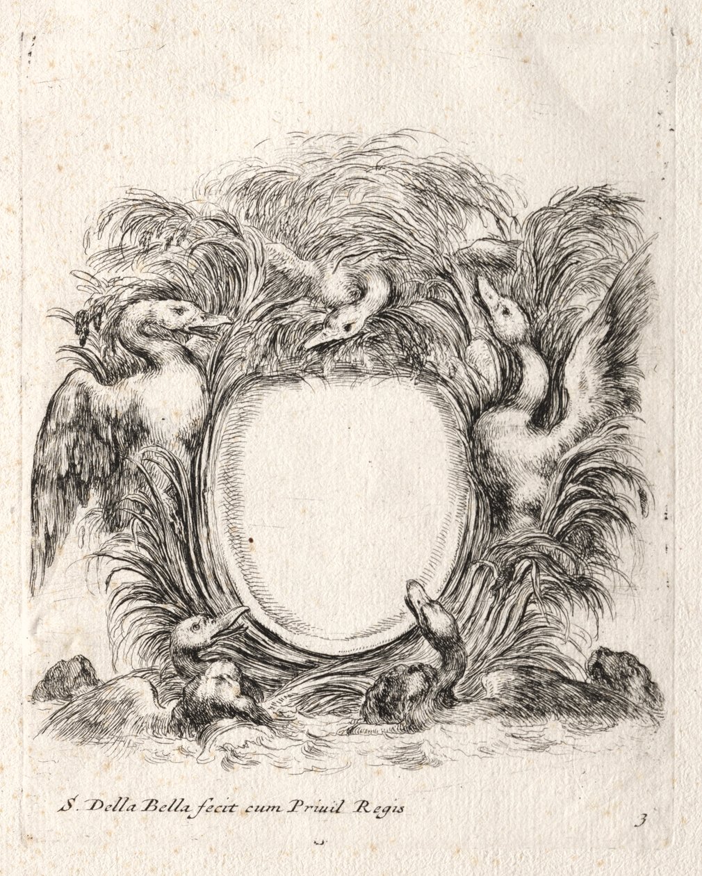 Uusi malli Cartouchelle, 1647. tekijältä Stefano della Bella