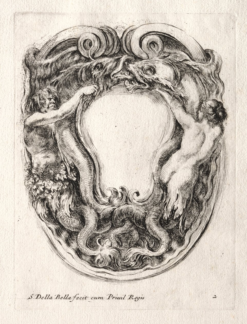 Uusi malli Cartouchelle, 1647. tekijältä Stefano della Bella