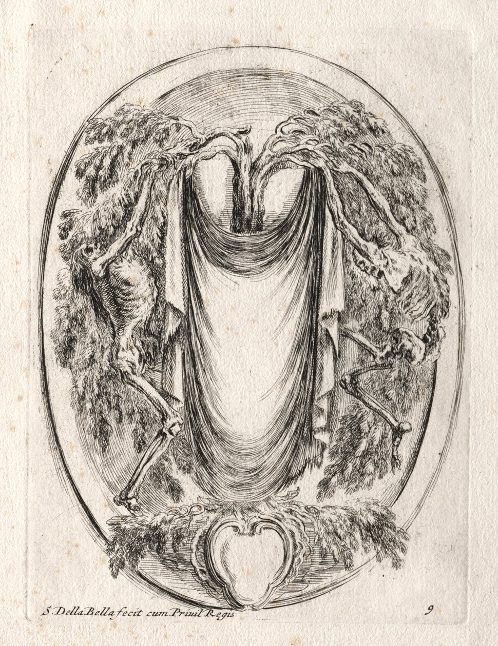 Uusi malli Cartouchelle, 1647. tekijältä Stefano della Bella