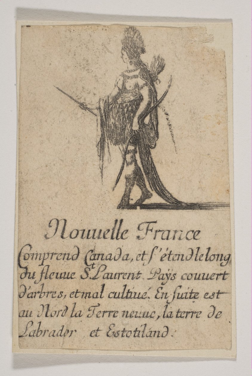 Uusi Ranska, 1644. tekijältä Stefano della Bella