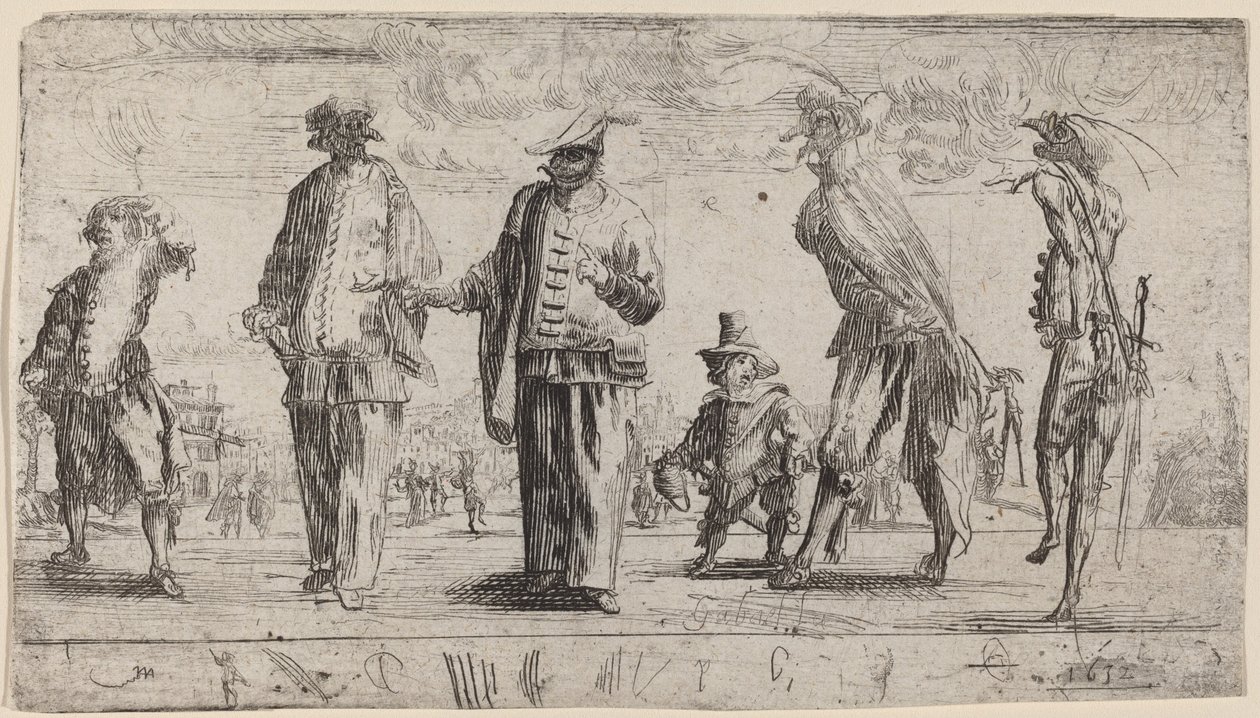 Pantaloons, 1632. tekijältä Stefano della Bella