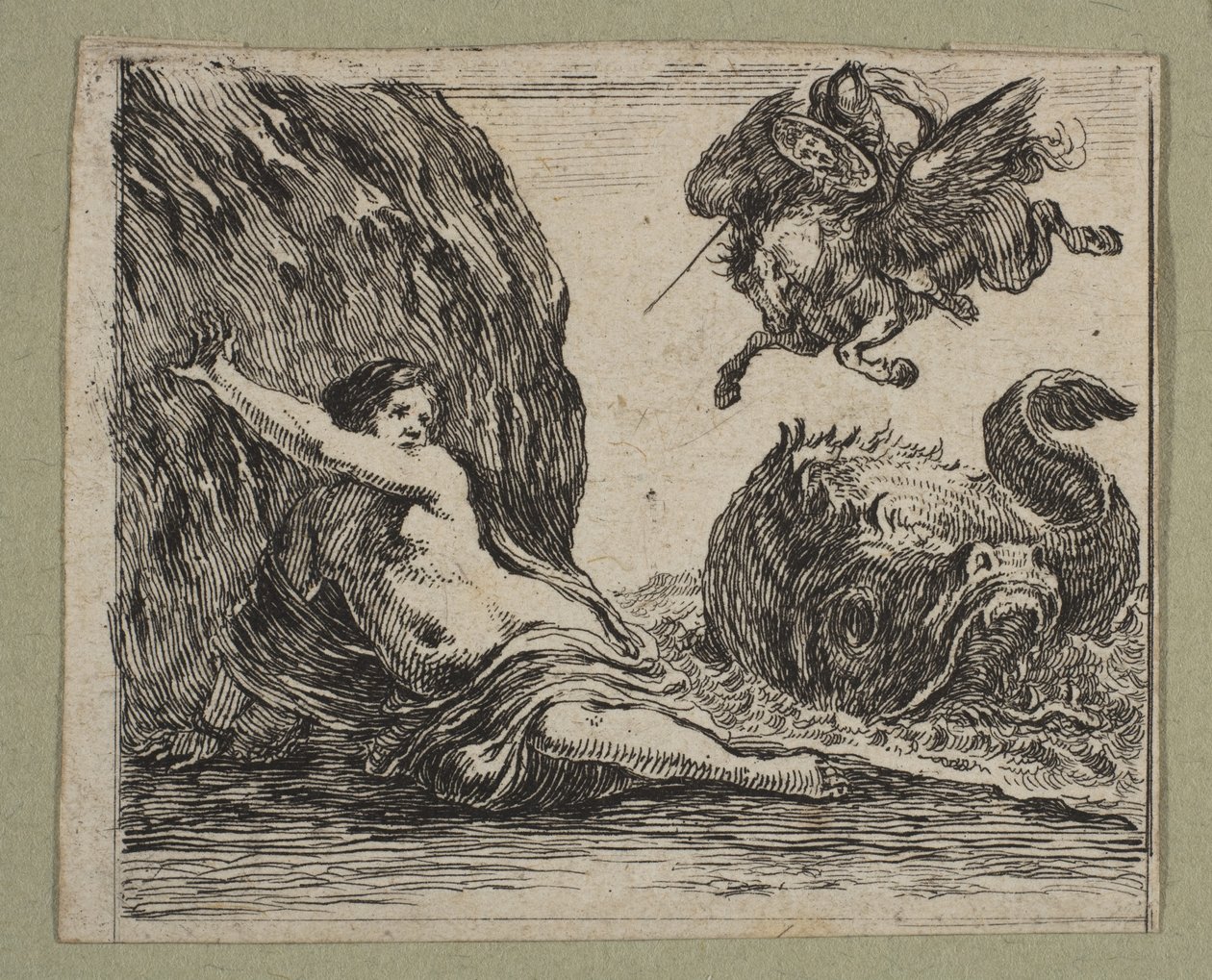 Perseus ja Andromeda, 1644. tekijältä Stefano della Bella