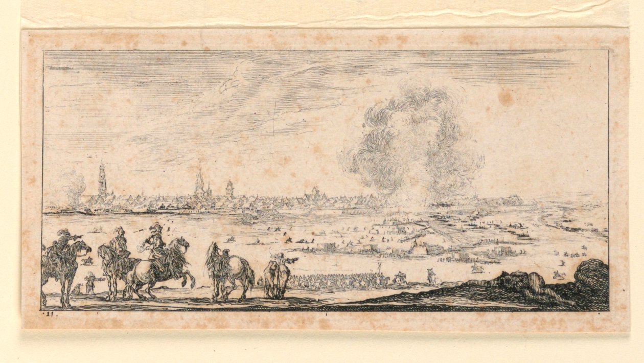 Levy 11, "Designs for Some Troop Conduct, Cannons, and Attacks on Towns" tekijältä Stefano della Bella