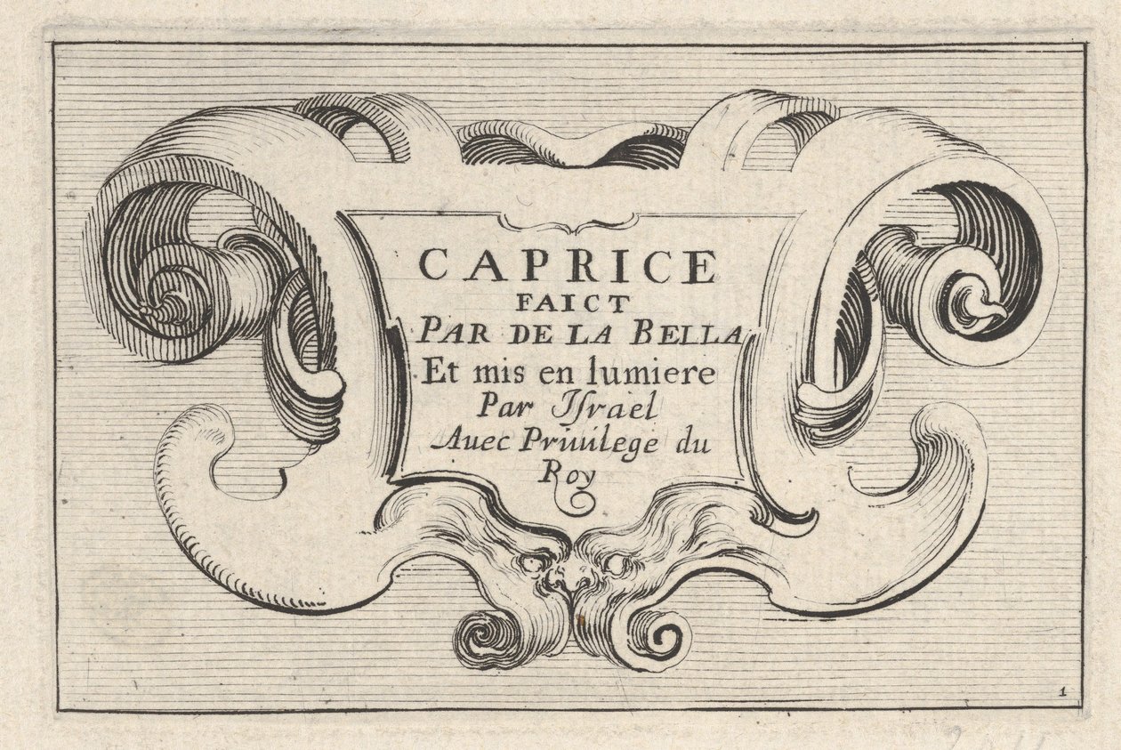 Levy 1: Cartouche sarjan otsikolla, 