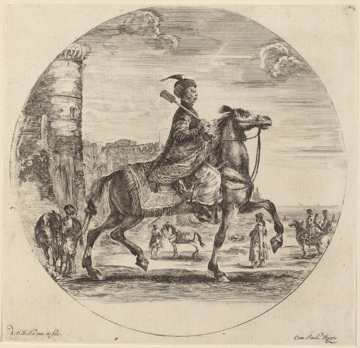 Puolan Cavalier tekijältä Stefano della Bella