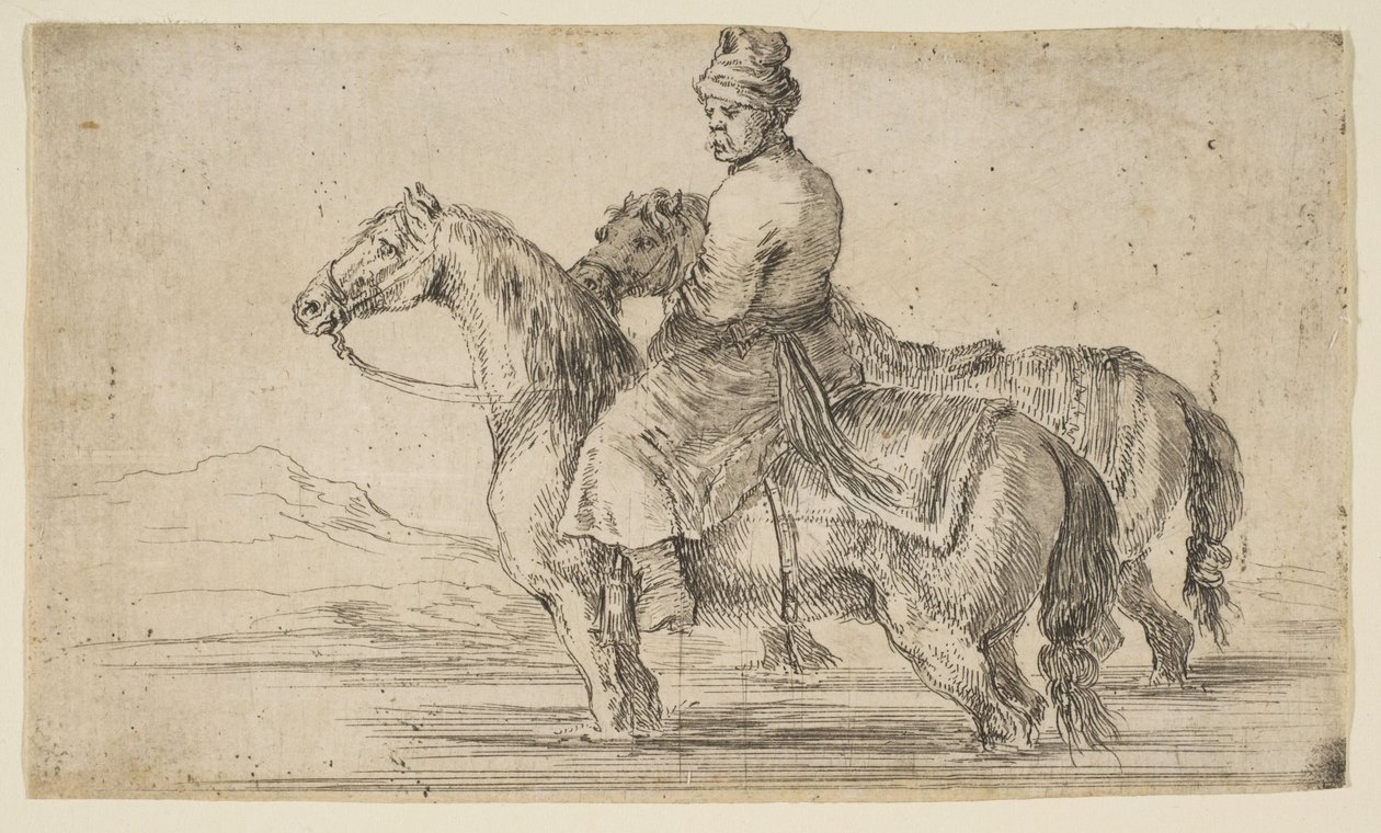 Puolan sulhasen uimahevoset, n. 1662. tekijältä Stefano della Bella