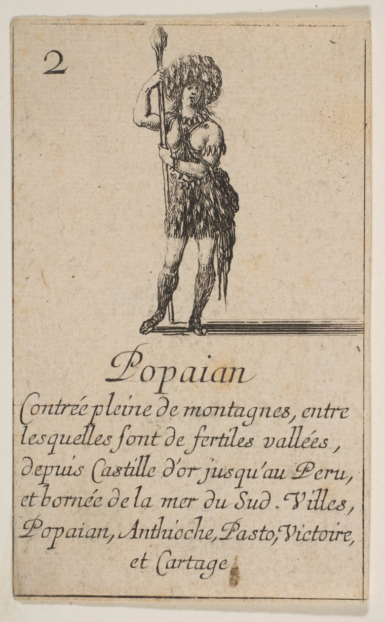 Popayan, "Game of Geography" Game of Geography, 1644. tekijältä Stefano della Bella