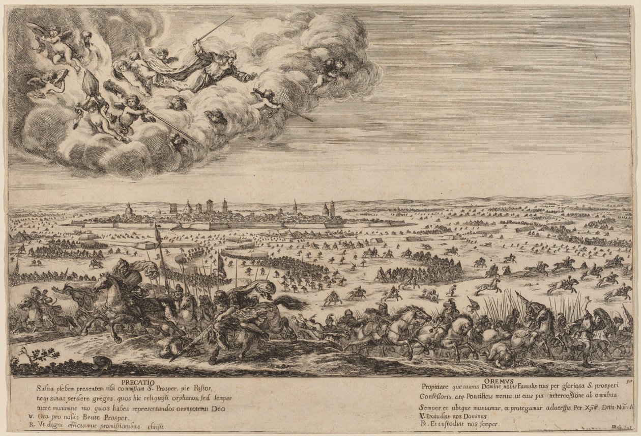 Saint Prosper, mahdollisesti 1652. tekijältä Stefano della Bella