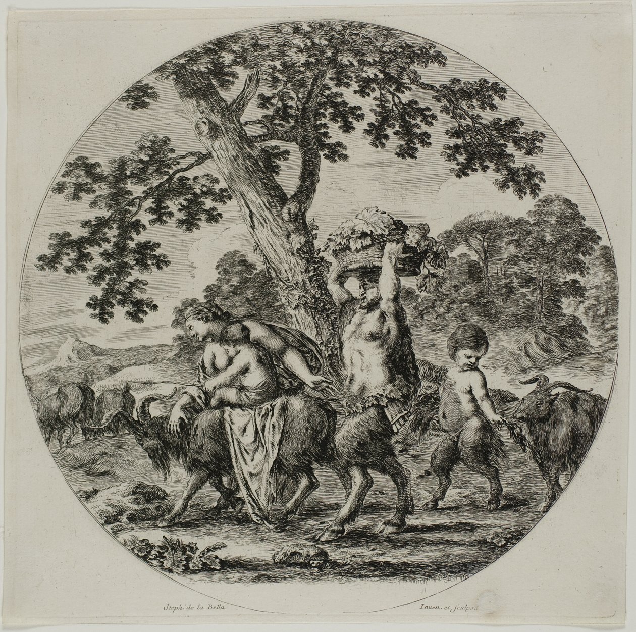 Satyr-perhekävely tekijältä Stefano della Bella