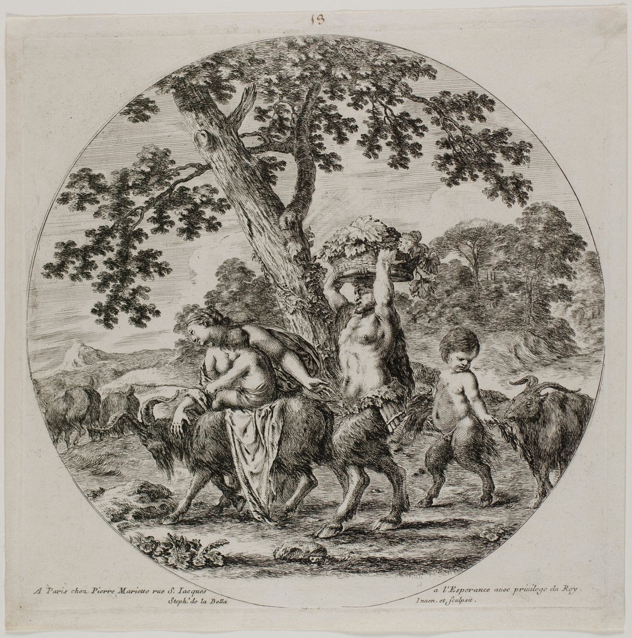 Satyr-perhekävely tekijältä Stefano della Bella