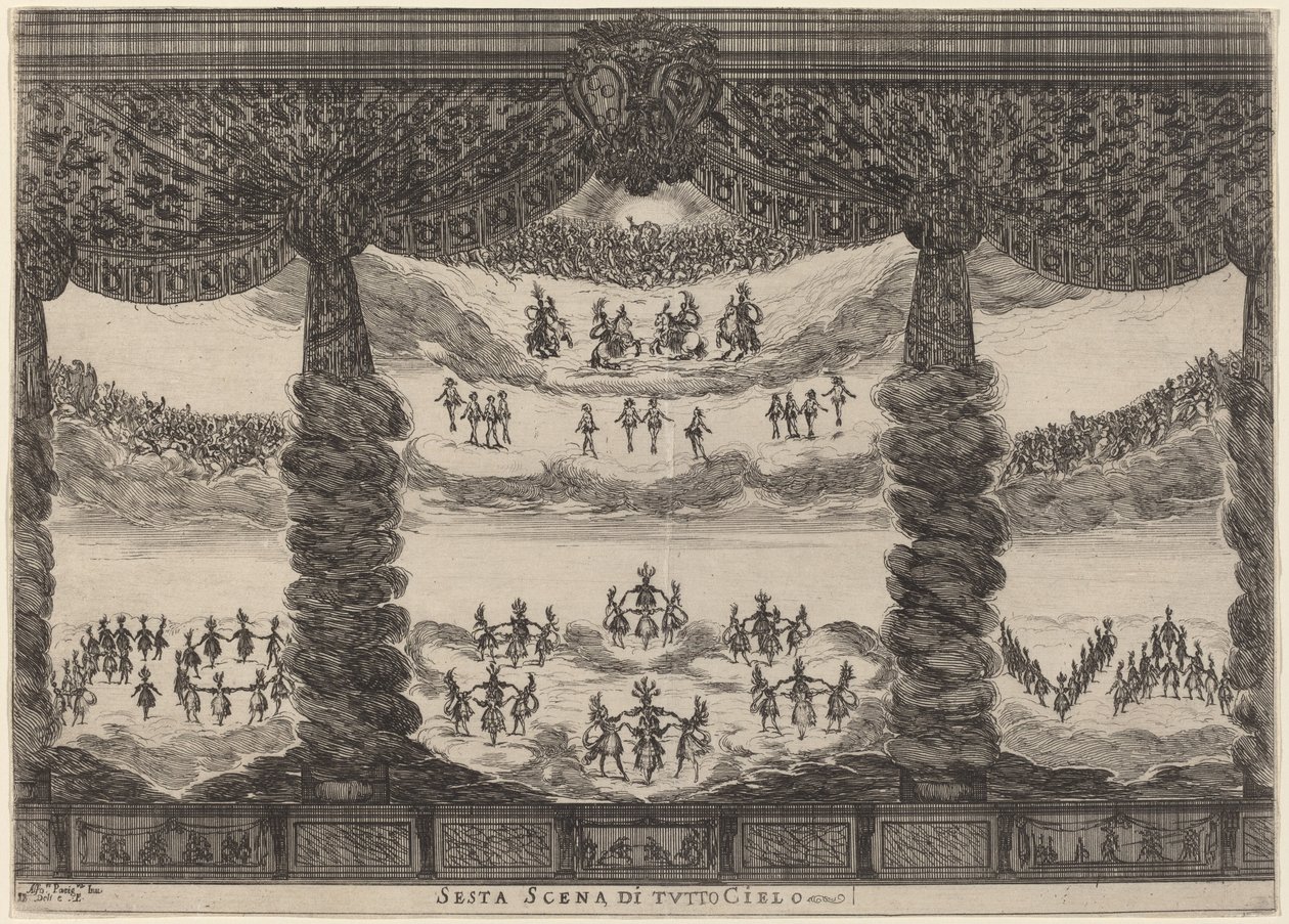 Kuudes kohtaus koko taivaasta, 1637. tekijältä Stefano della Bella