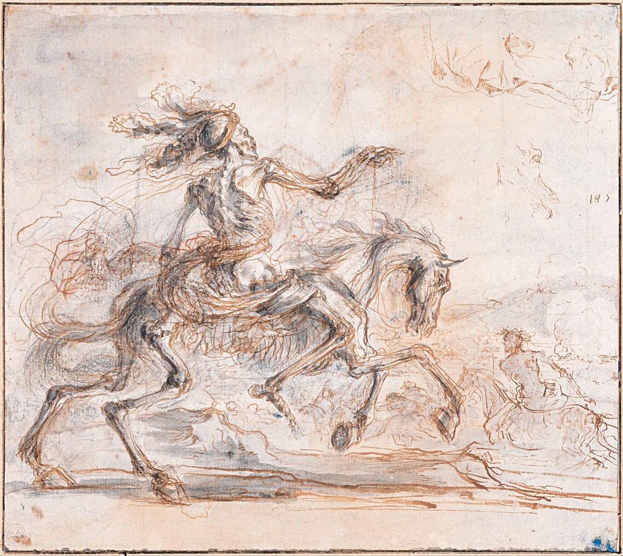 Kuolema taistelukentällä, vuosien 1640 ja 1650 välillä tekijältä Stefano della Bella