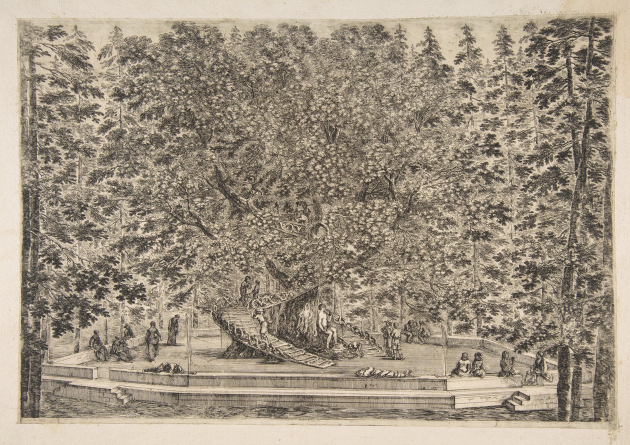 Puutalo Pratolinossa, n. 1653. tekijältä Stefano della Bella