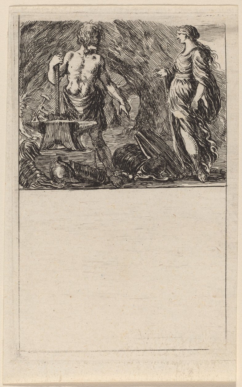 Vulcan ja Thetis, 1644. tekijältä Stefano della Bella