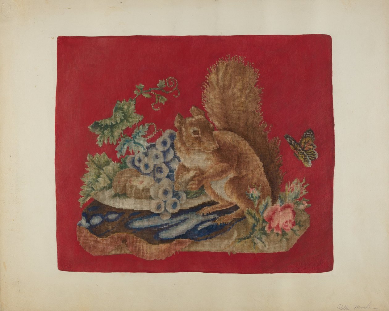 Tuolin istuinsuoja, c. 1942. tekijältä Stella Mosher