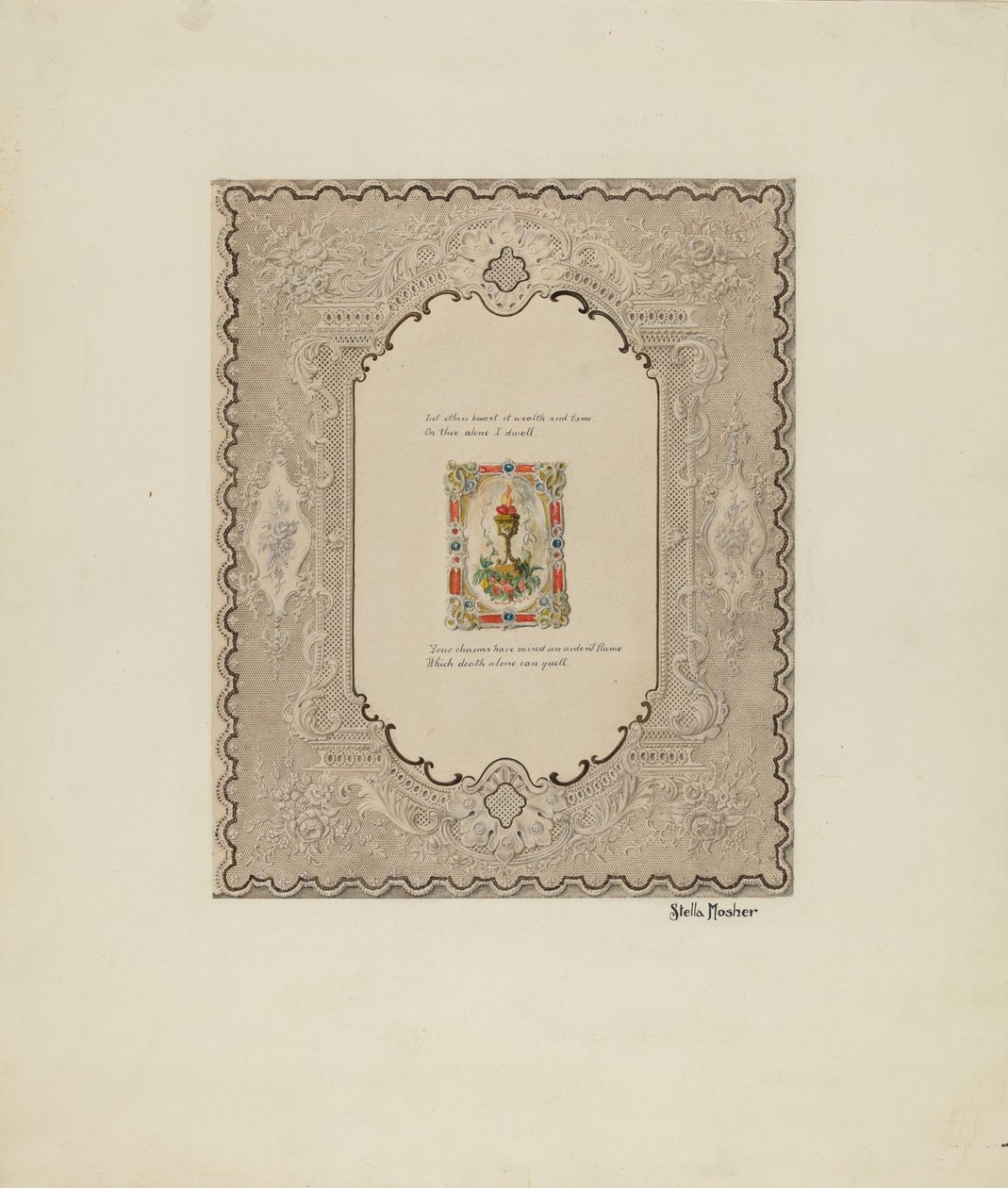 Ystävänpäivä, c. 1941. tekijältä Stella Mosher