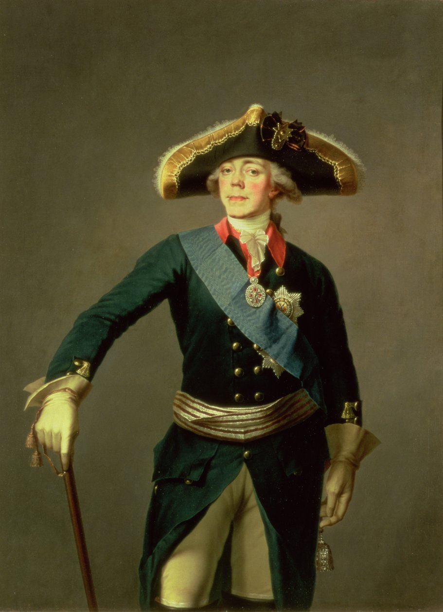 Paavali I:n muotokuva, 1796-7 tekijältä Stepan Semenovich Shchukin