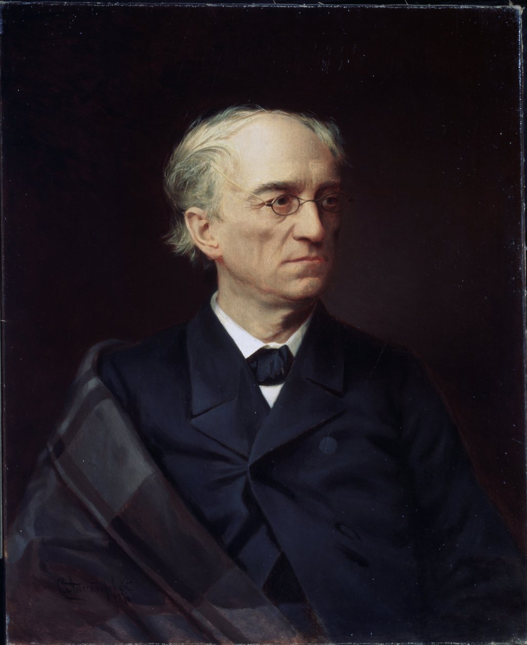 Portrait du poeteruse Fjodor Ivanovich Tyutchev (Theodore Tiuttchev y Tiutchev tekijältä Stepan Fyodorovich Alexandrovsky