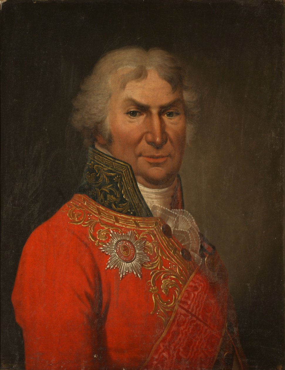 Runoilija kreivi Dmitri Khvostovin muotokuva 1810-1889, noin 1808 tekijältä Stepan Semenovich Shchukin