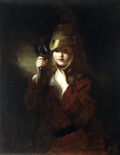 Hänen isänsä miekka, n. 1859 (öljy kankaalle) tekijältä Stephen Catterson the Elder Smith