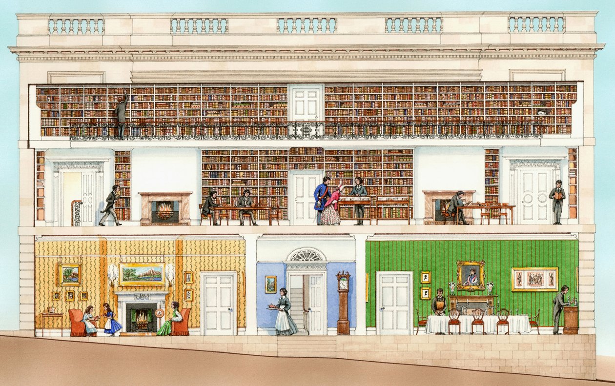 Armagh Robinson Library, Armagh, N.away001 (tussi ja akvarelli). tekijältä Stephen Conlin