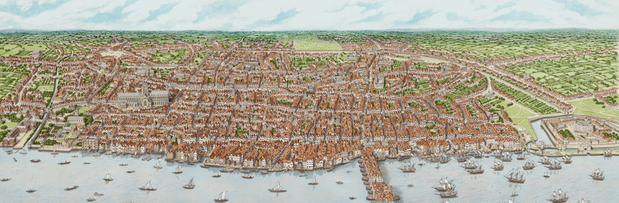 Jaakobilainen Lontoo (aikuinen), noin 1603-1625 (tussi ja akvarelli) tekijältä Stephen Conlin