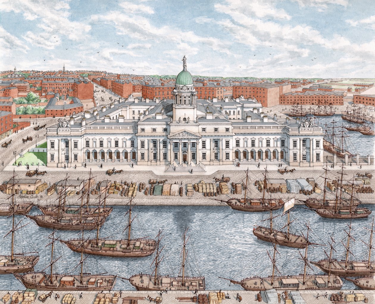The Custom House, Dublin, Irlanti tekijältä Stephen Conlin